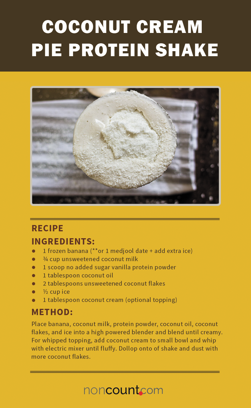 Coconut Cream Pie Vegan Protein Shake