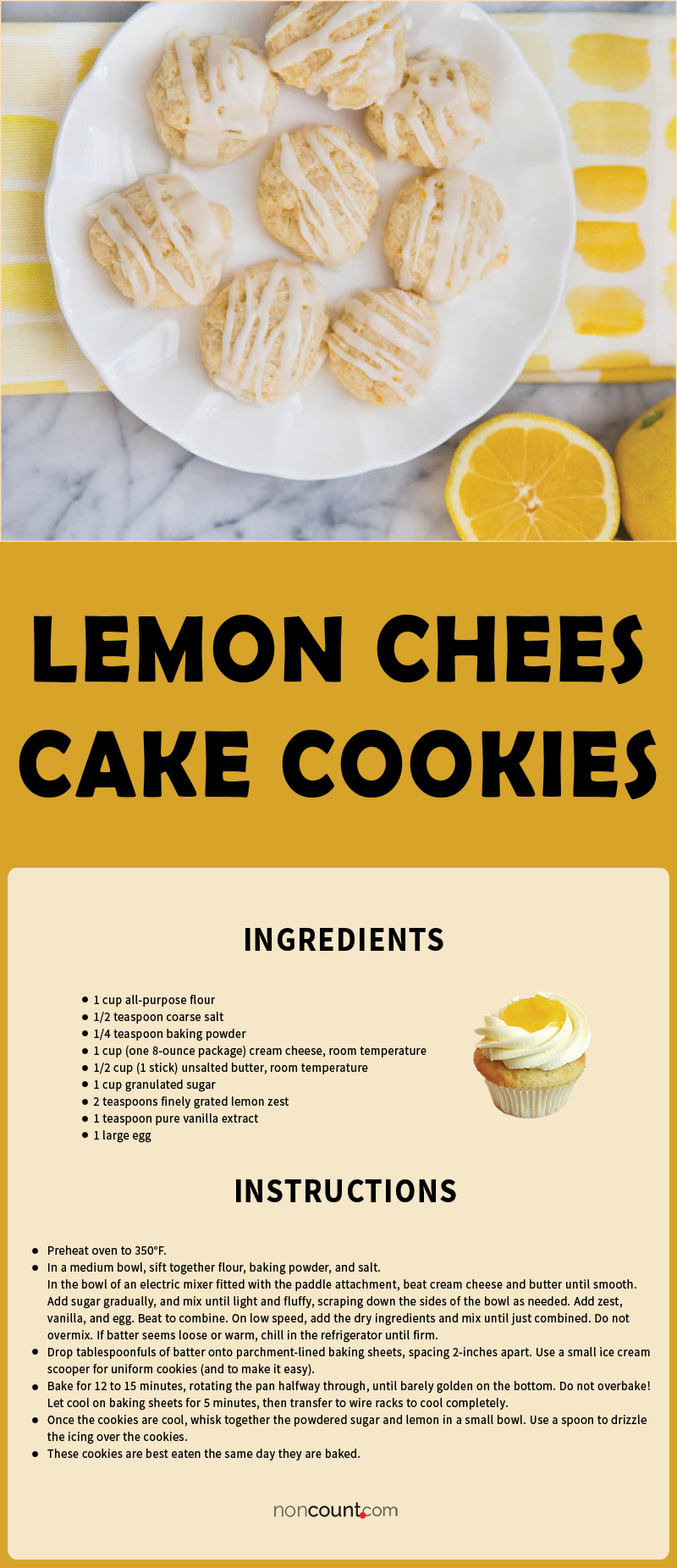 Lemon Cheesecake Cookies Recipe