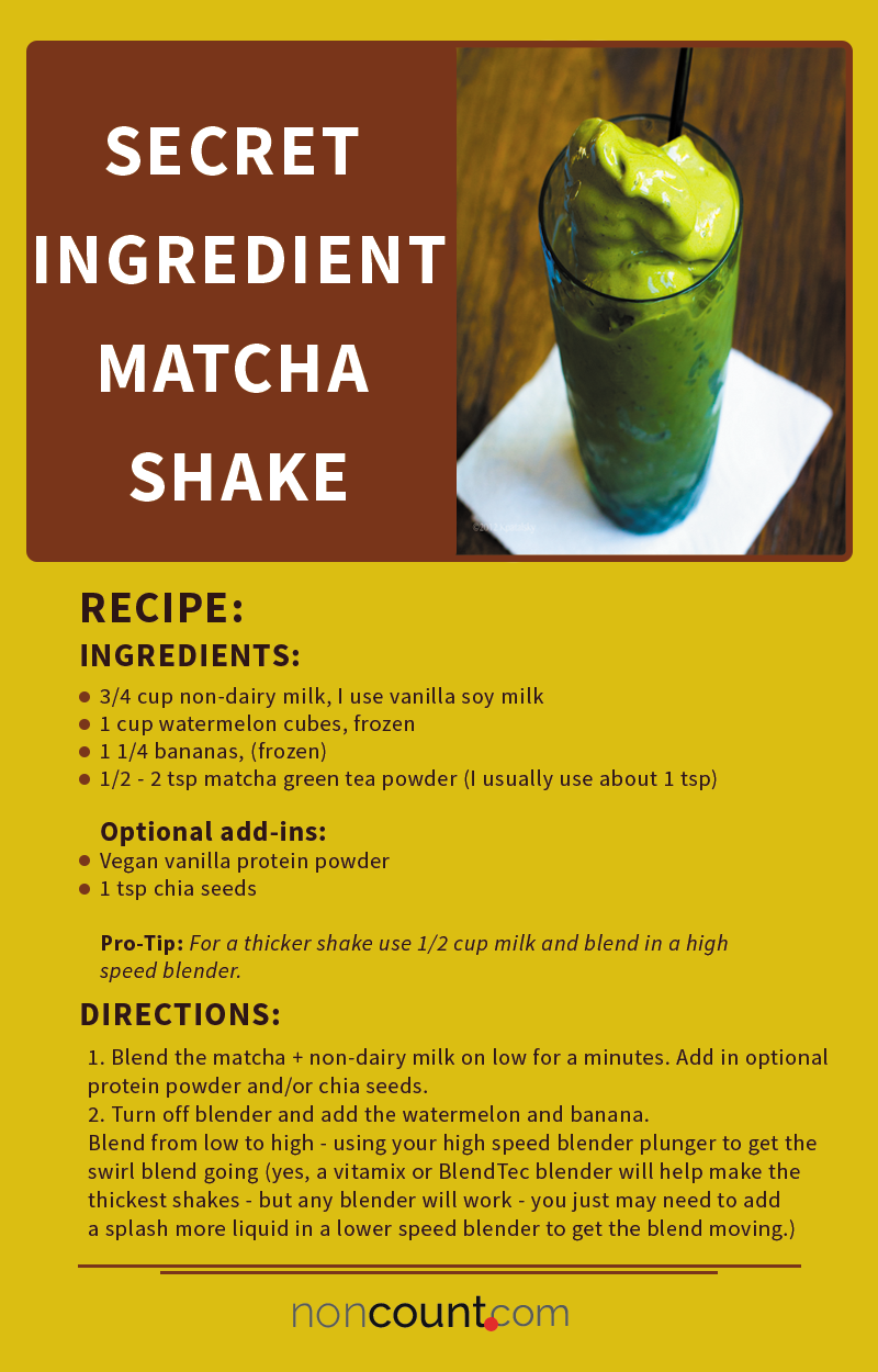 Secret Ingredient Matcha Vegan Shake 2.0