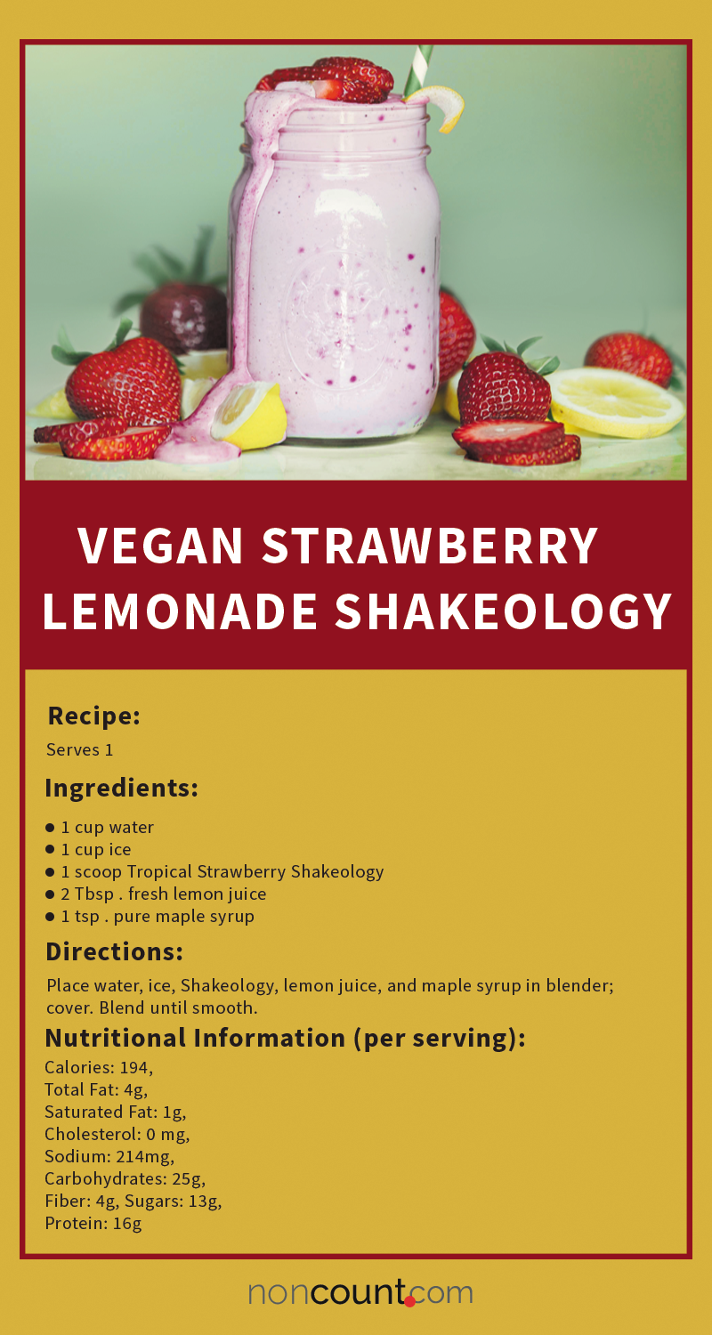 Vegan Strawberry Lemonade Shakeology