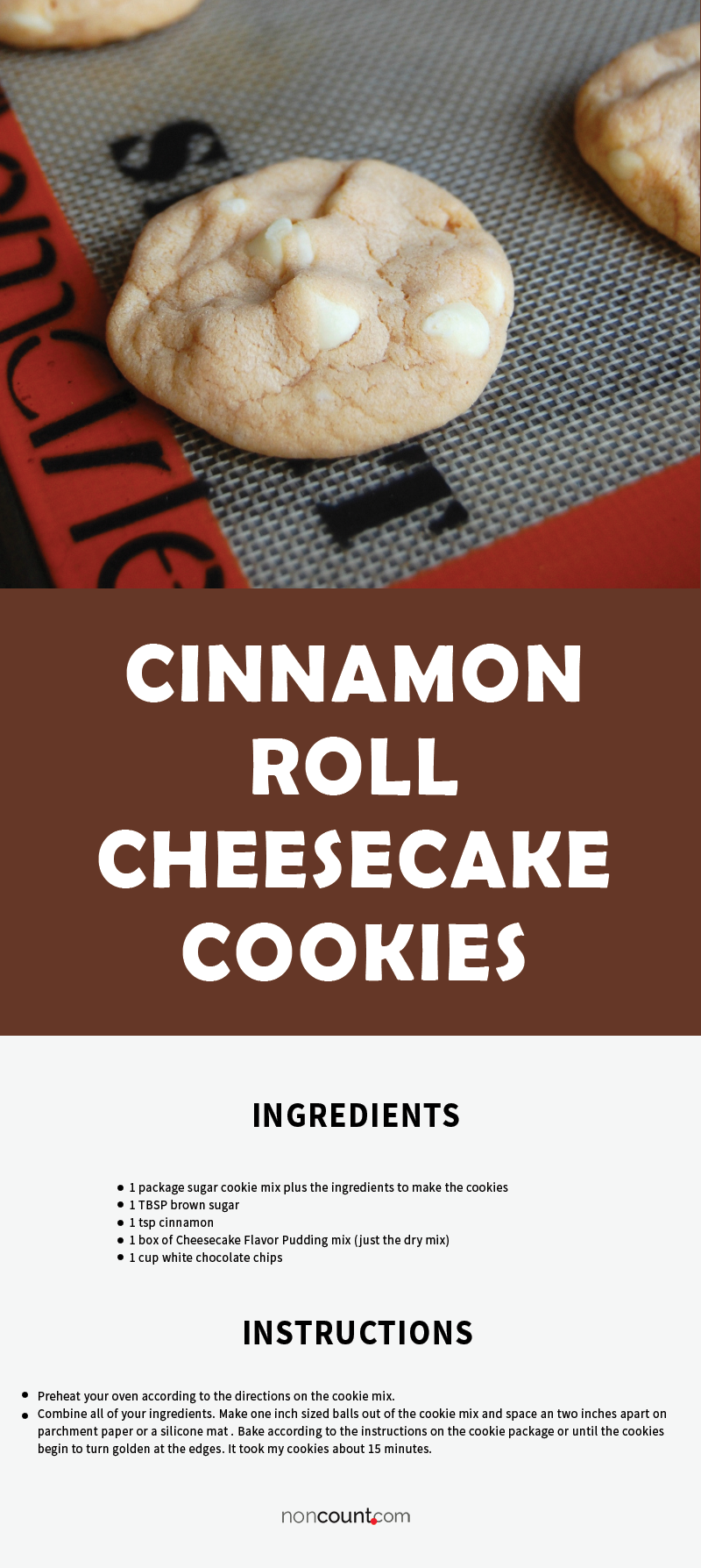 Cinnamon Roll Cheesecake Cookies Recipe Image