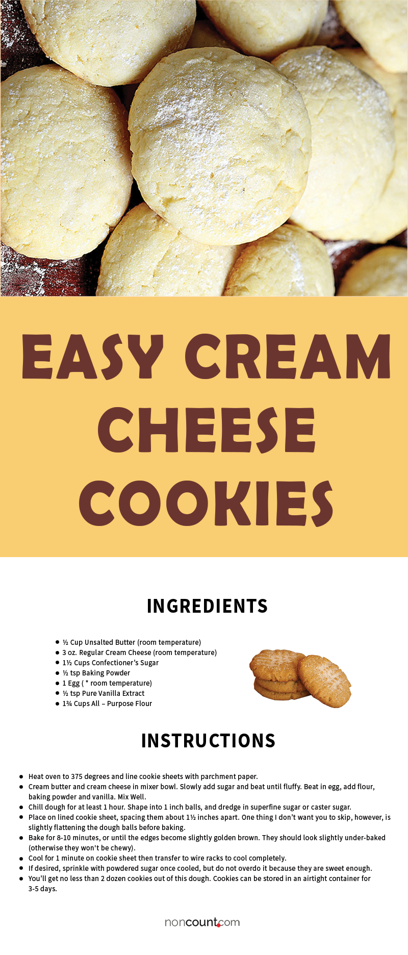 Easy Cream Cheese Cookies Recipe
