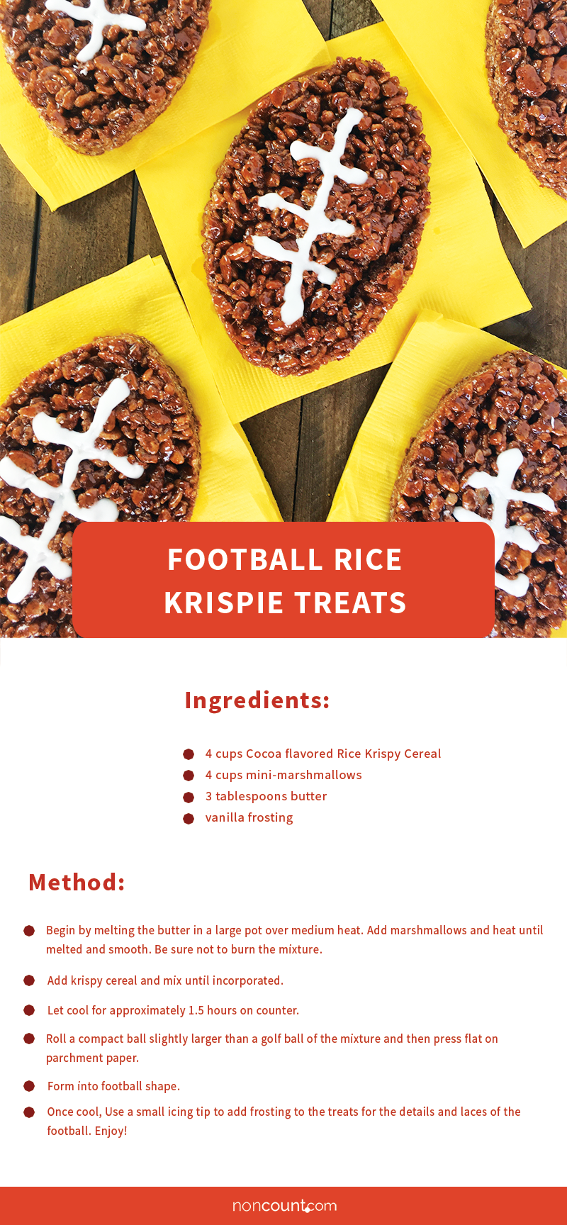 Football Rice Krispie Treats