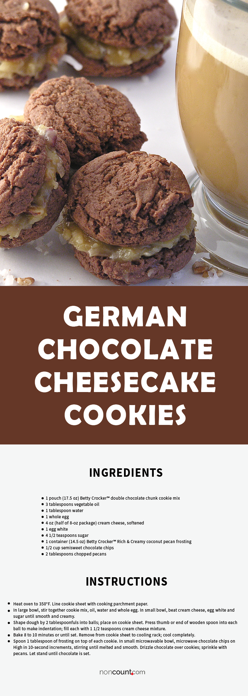 Recipe Image of German Chocolate Cheesecake Cookies 