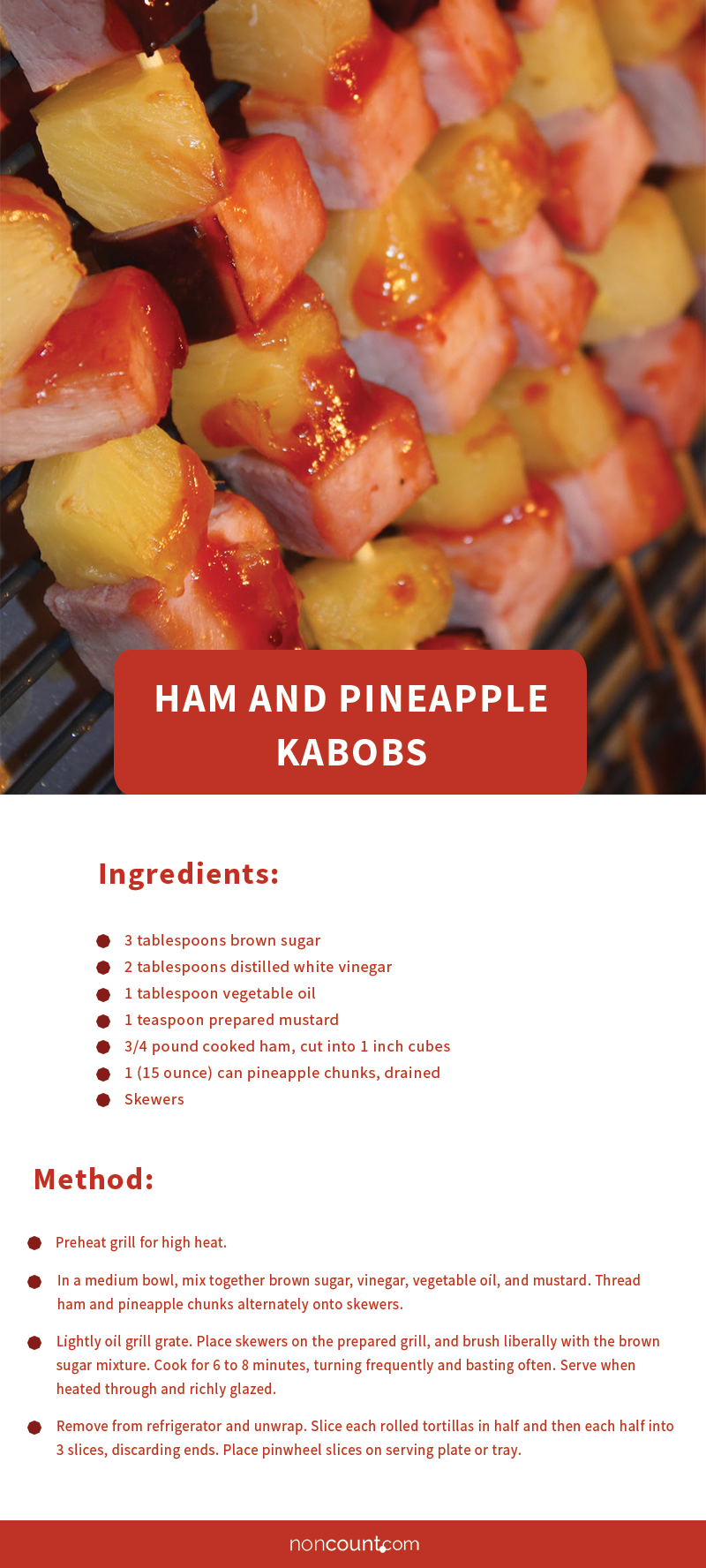 Ham and Pineapple Kabobs