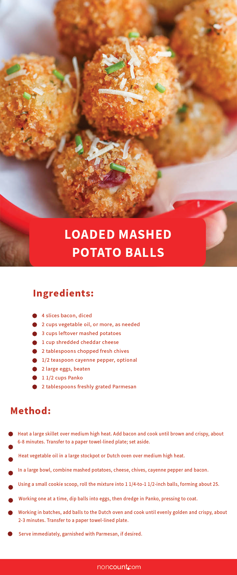 Loaded Mashed Potato Balls