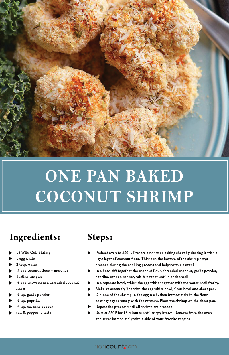 One Pan Baked Coconut Shrimp