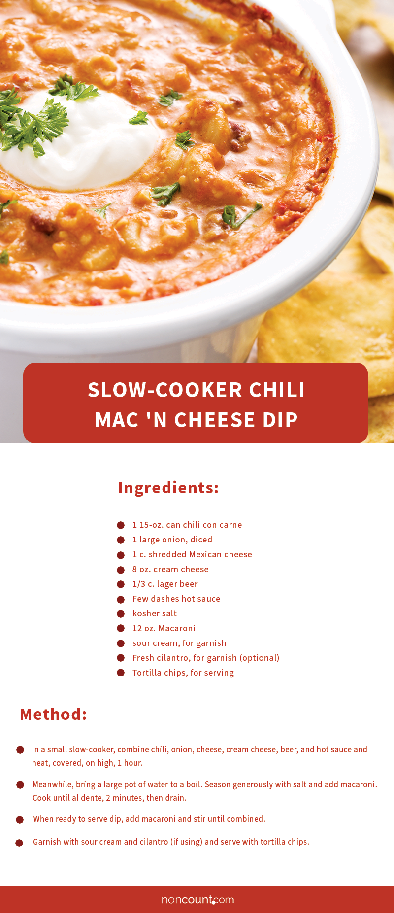 Slow-Cooker Chili Mac 'n Cheese Dip