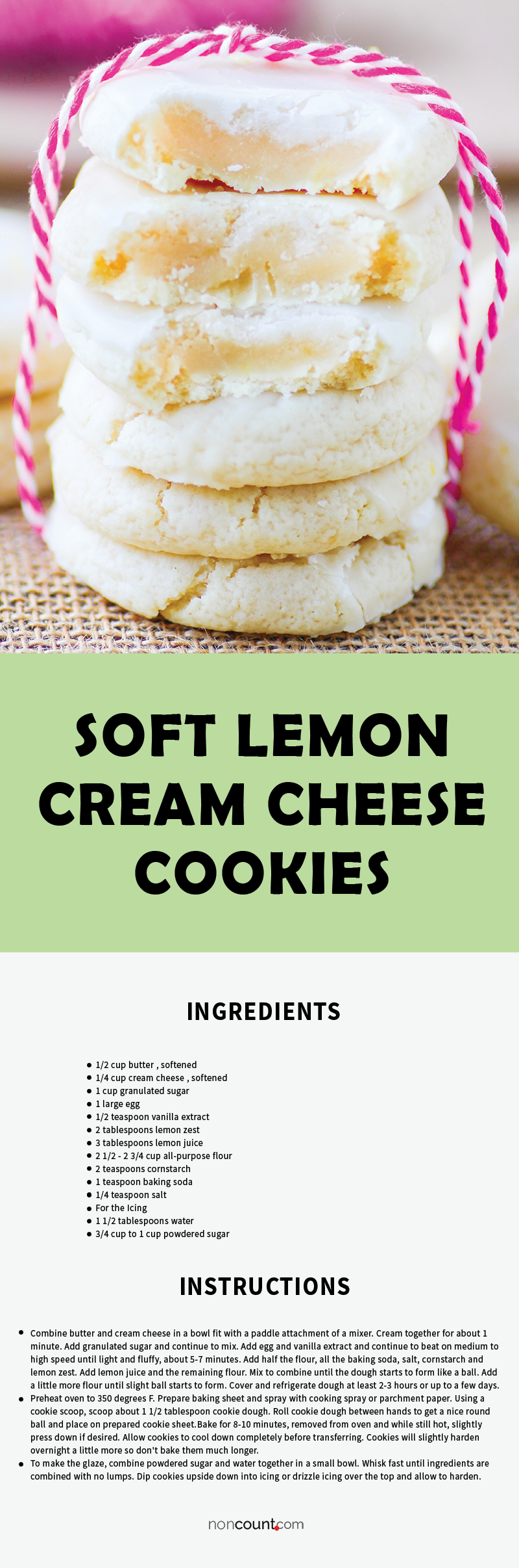 Soft Lemon Cream Cheese Cookies