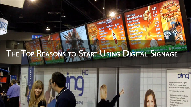The Top Reasons to Start Using Digital Signage